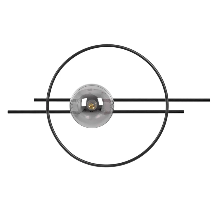 Kinkiet do korytarza Astra 65 - klosz szklany grafitowy.jpg