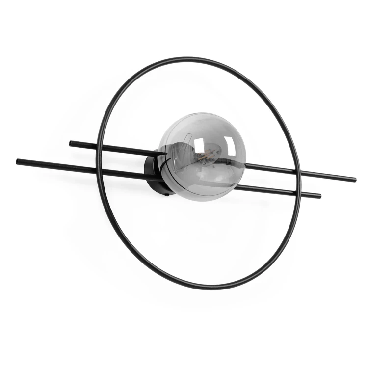 kinkiet do salonu Astra 65- klosz szklany grafitowy- klosz.jpg