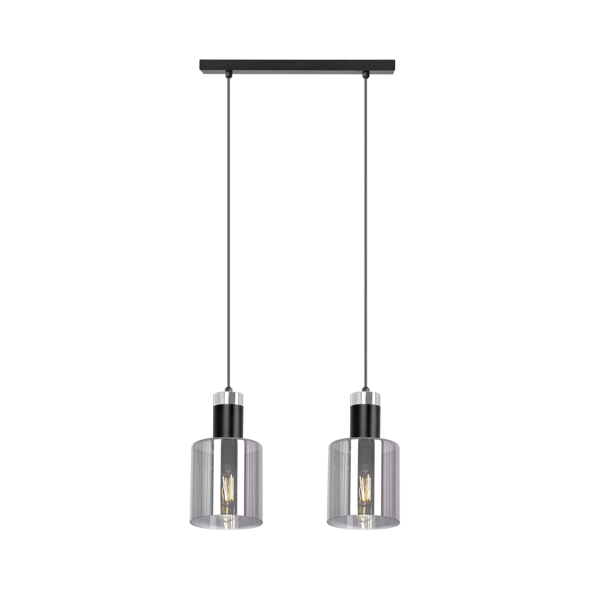 Lampa wiszaca Brus 2 dwa szklane grafitowe klosze.jpeg
