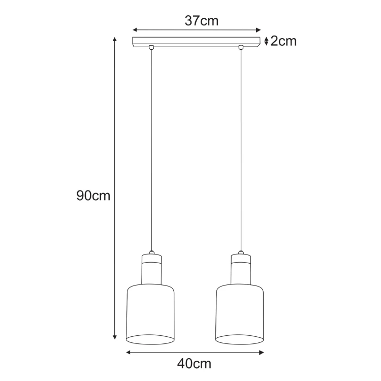 Lampa wiszaca Brus 2 dwa szklane grafitowe klosze wymiary.jpeg
