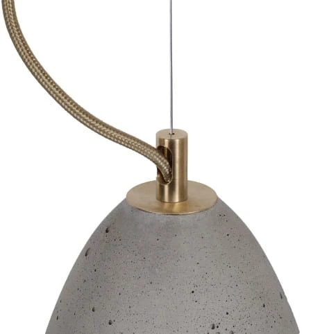 KOBE 2 betonowa lampa sufitowa, wysokość 29 cm