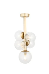 PERLA-LUX-5-plafon-lampa-sufitowa-złota-transparentne-klosze.webp