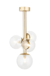 PERLA-LUX-4-lampa-sufitowa-złota-transparentne-okrągłe-cztery-klosze-.webp