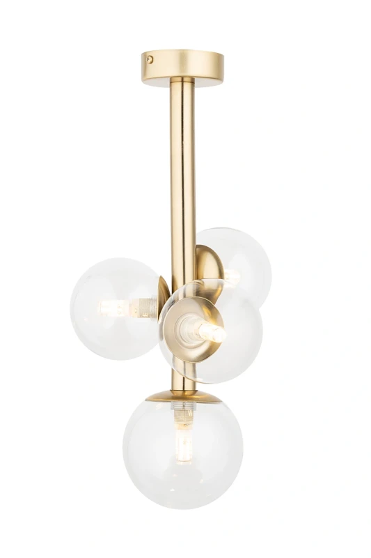 PERLA-LUX-4-lampa-sufitowa-złota-transparentne-okrągłe-cztery-klosze-.webp