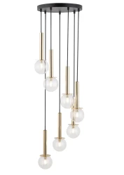Daisy-7-złoto-przezroczysta-kaskadowa-lampa-wisząca-do-wysokich-pomieszczeń.webp