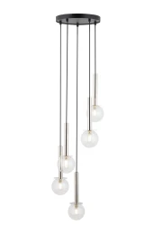 Daisy-5-lampa-wisząca-srebrna-do-jdalni-klosze-przezroczyste.webp