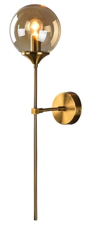 Mace Copper  kinkiet szkło bursztynowe