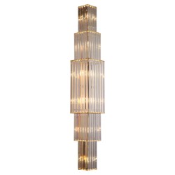 Kolumn 100 – luksusowy, kryształowy kinkiet, duża lampa ścienne o imponującej wysokości 100 cm, kolor złoty.jpg