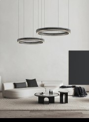 Black Ring czarny okrągły żyrandol, lapma wisząca ring aranżacja.jpg