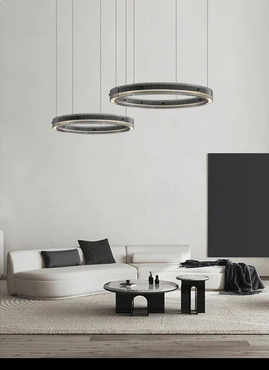 Black Ring czarny okrągły żyrandol, lapma wisząca ring aranżacja.jpg