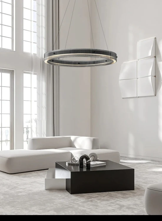 Black Ring czarny okrągły żyrandol, lapma wisząca ring aranżacja (2).jpg