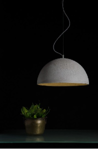 SFERA XL  betonowa lampa sufitowa, średnica 62 cm