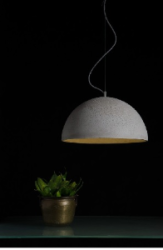 SFERA XL  betonowa lampa sufitowa, średnica 62 cm