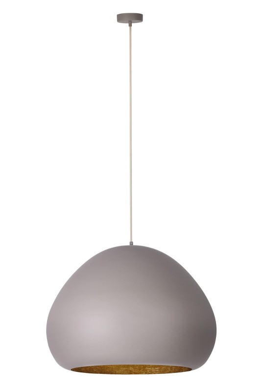 Lava taupe złota lampa wisząca regulowana, nad stól w jadalni.jpg