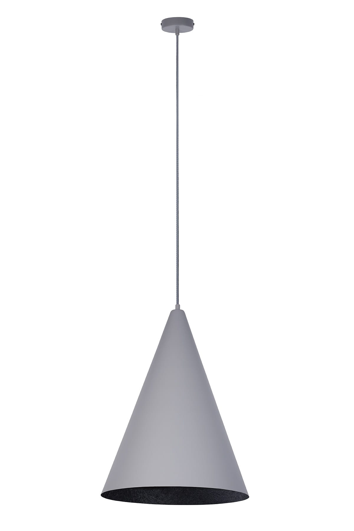 Vesuvio 35 szaro czarny lampa wisząca stożek średnica 35cm.jpg