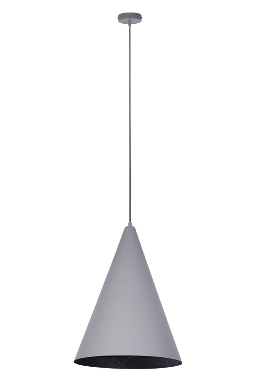 Vesuvio 35 szaro czarny lampa wisząca stożek średnica 35cm.jpg