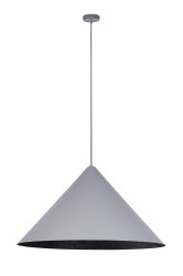 Vesuvio 70 szaro czarny lampa wisząca stożek średnica 70cm, jedna lub trzy żarówki E27.jpg