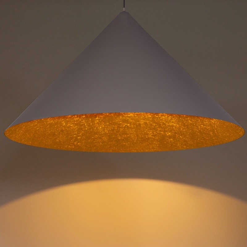 Vesuvio 70  taupe złoty lampa wisząca stożek średnica 70cm klosz.jpg
