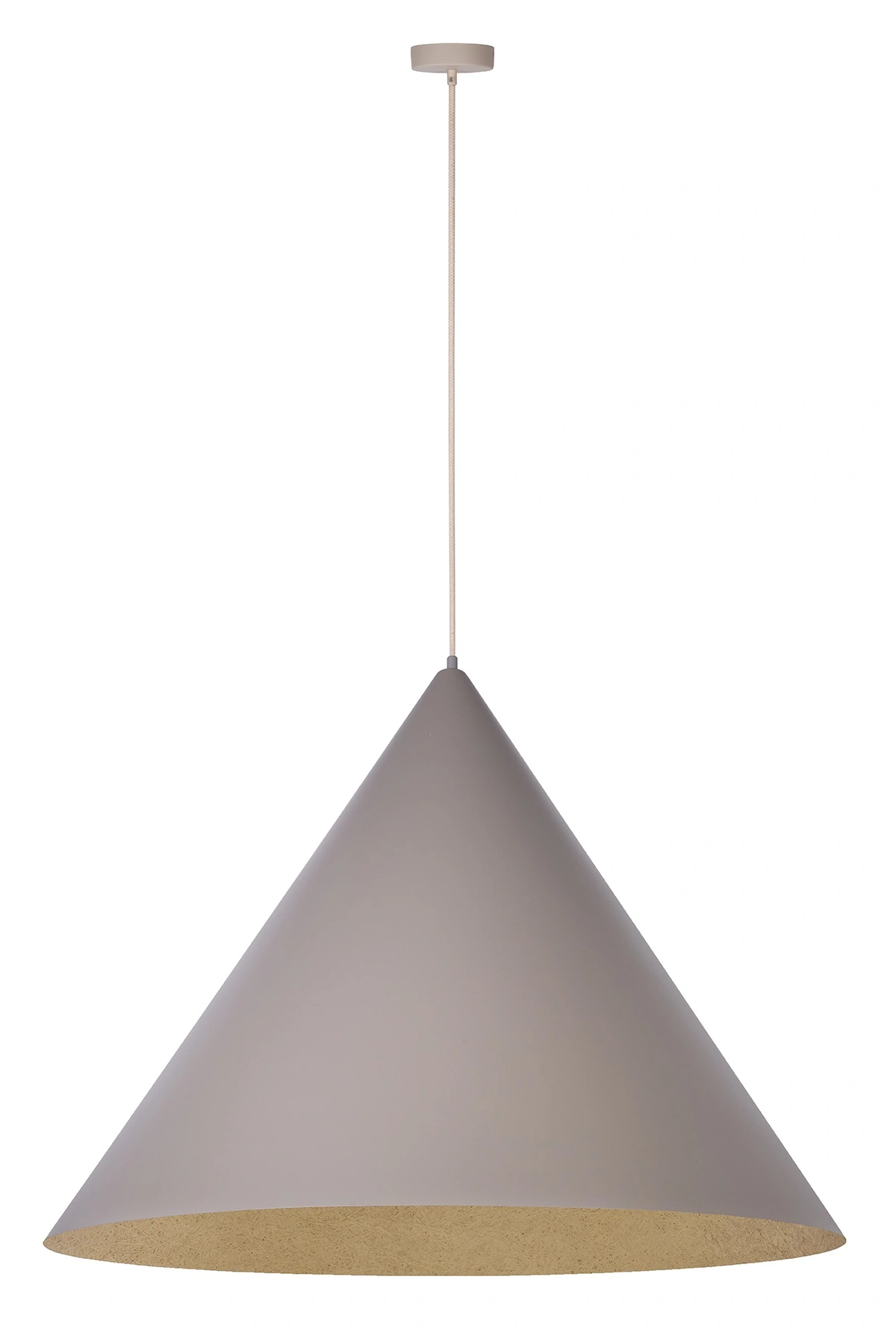 Vesuvio-77-taupe-złoty-duża-lampa-wisząca-stożek-średnica-77cm-złoty-środek.webp