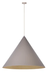 Vesuvio-77-taupe-złoty-duża-lampa-wisząca-stożek-średnica-77cm-złoty-środek.webp
