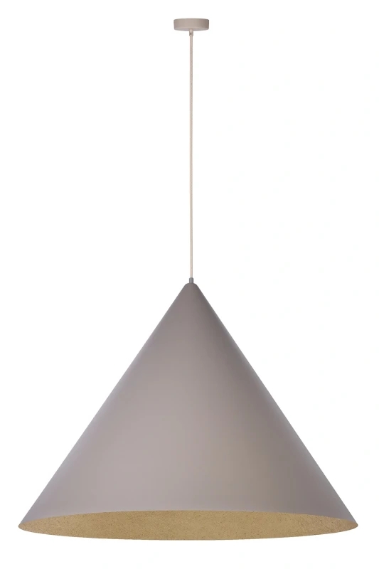 Vesuvio-77-taupe-złoty-duża-lampa-wisząca-stożek-średnica-77cm-złoty-środek.webp