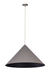 Vesuvio 70  taupe czarny duża lampa wiszaca stożek 70cm średnicy.jpg