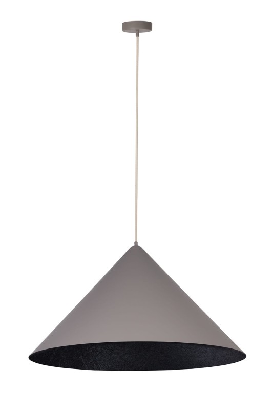 Vesuvio 70  taupe czarny duża lampa wiszaca stożek 70cm średnicy.jpg