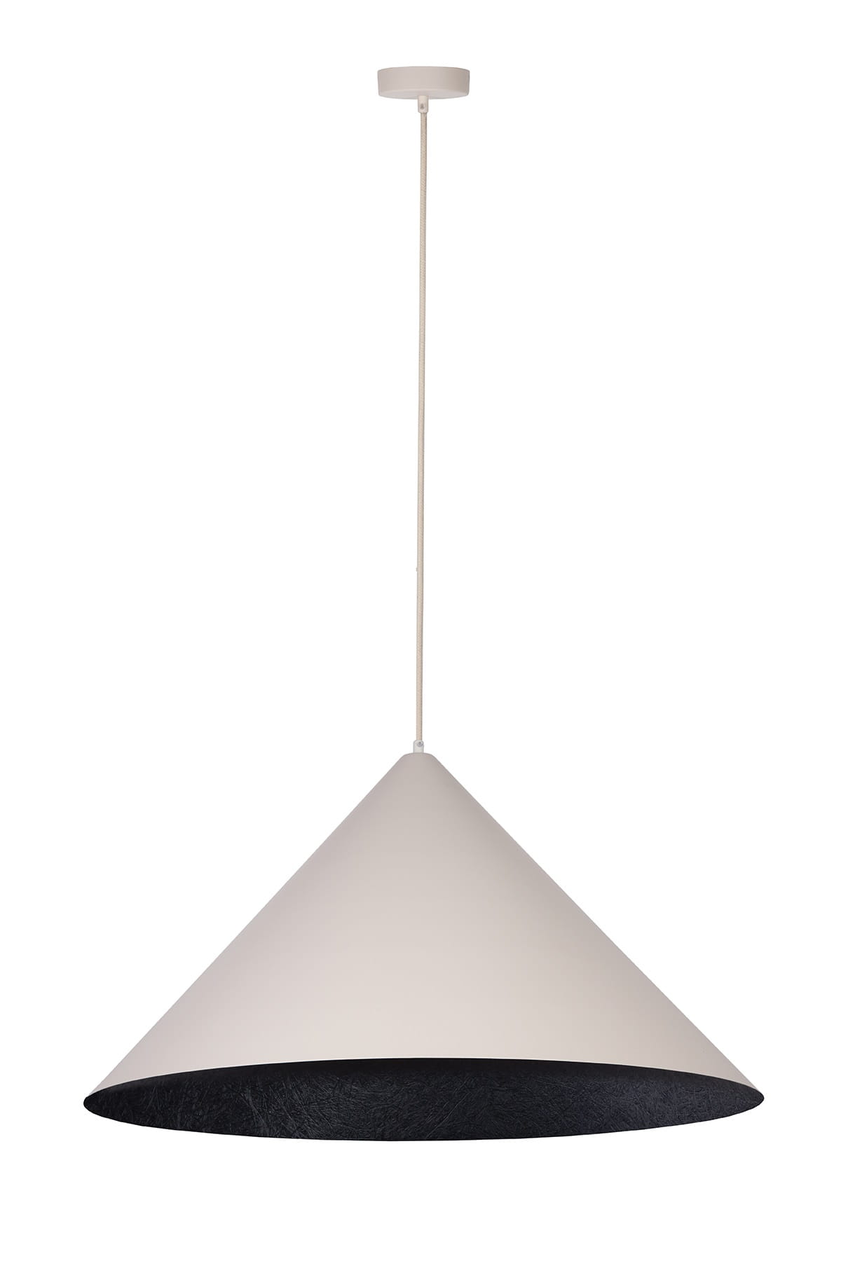 Lampa wisząca Vesuvio 70 beżowo czarna.jpg