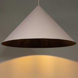 Lampa wisząca Vesuvio 70 beżowo czarna klosz.jpg