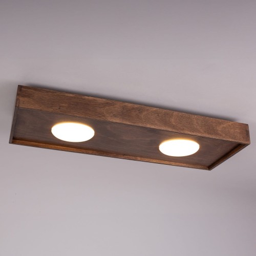 Soul 2 brązowy plafon - lampa sufitowa podwójna drewniana.jpg