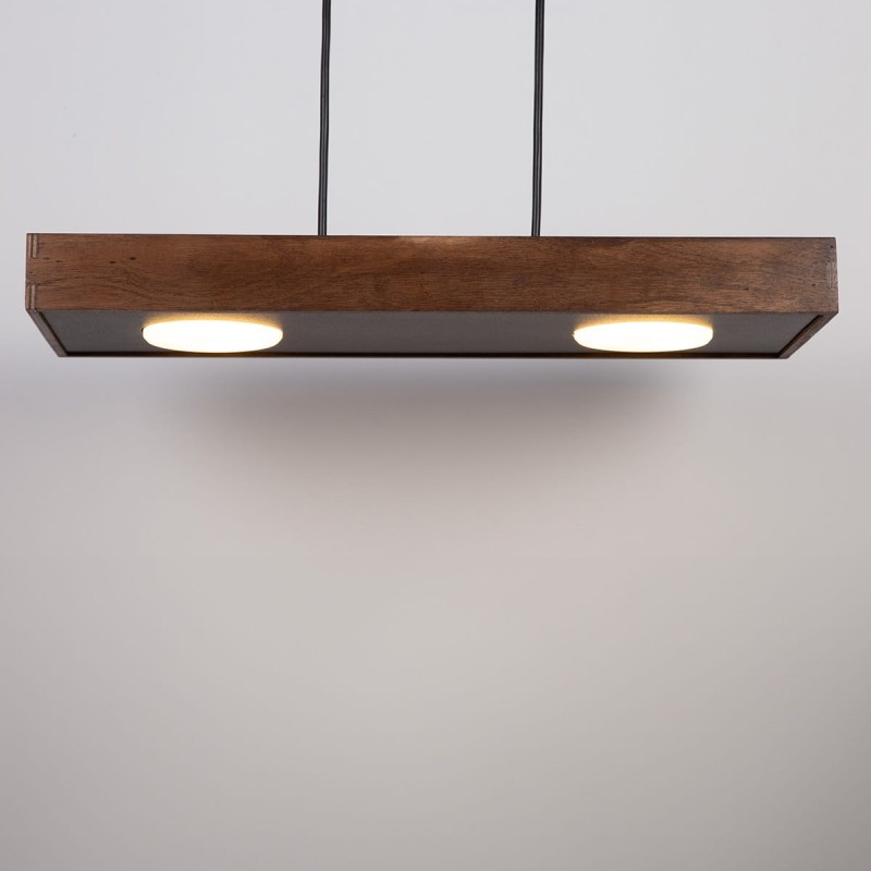Lampa wiszca dwie żarówki LED  Dalia 2 zwis.jpg
