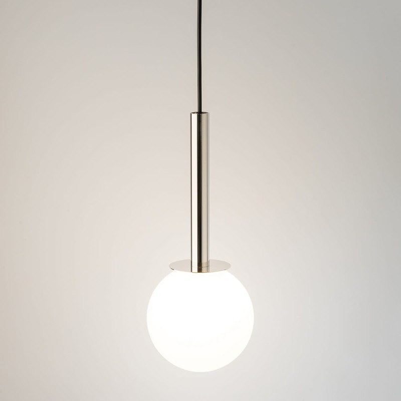 DAISY 1 srebrny biały lampa wiszaca do sypialni pojedynczy klosz świecąca.jpg