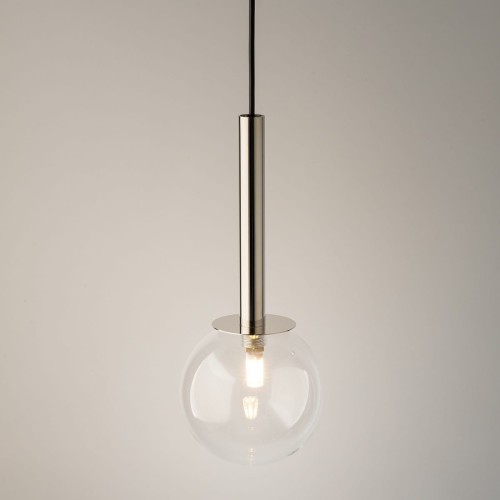 DAISY 1 srebrny transparentny lampa wisząca pojedyncza do korytarza świecenie.jpg