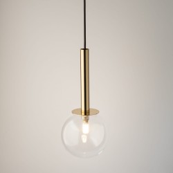 DAISY 1 złoty transparentny pojedyncza lampa wiszaca świecenie.jpg