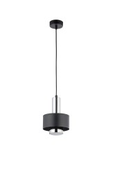 RIF LUX 1 S czarny srebrny lampa wisząca pojedyncza żarówka  LED GX53.jpg