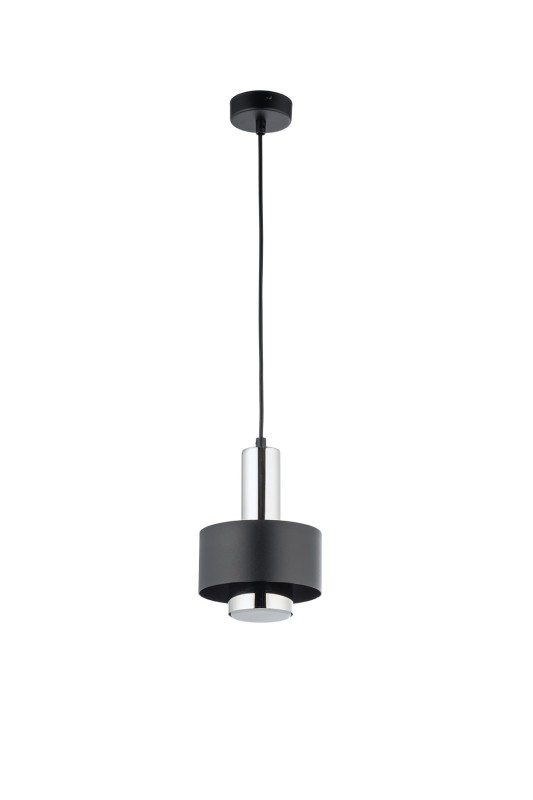 RIF LUX 1 S czarny srebrny lampa wisząca pojedyncza żarówka  LED GX53.jpg