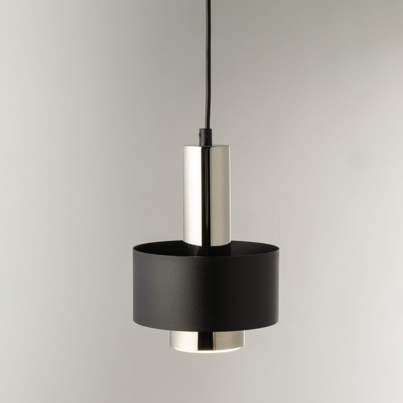 RIF LUX 1 S czarny srebrny lampa wisząca pojedyncza żarówka  LED GX53 3.jpg