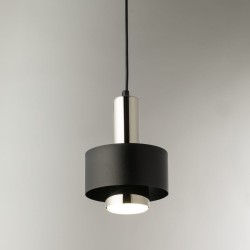 RIF LUX 1 S czarny srebrny lampa wisząca pojedyncza żarówka  LED GX53 2.jpg
