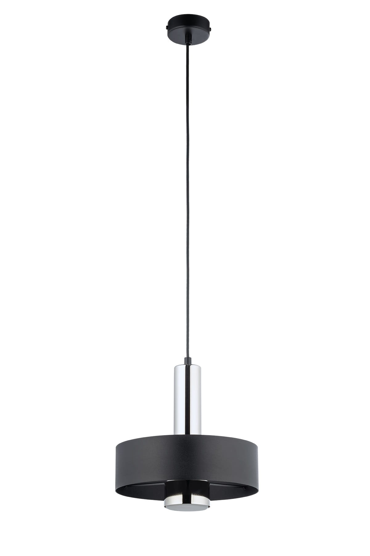 RIF LUX 1 M czarny srebrny pojedyncza lampa wiszaca  żarówka LED.jpg
