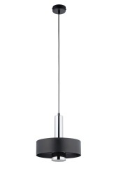 RIF LUX 1 M czarny srebrny pojedyncza lampa wiszaca  żarówka LED.jpg