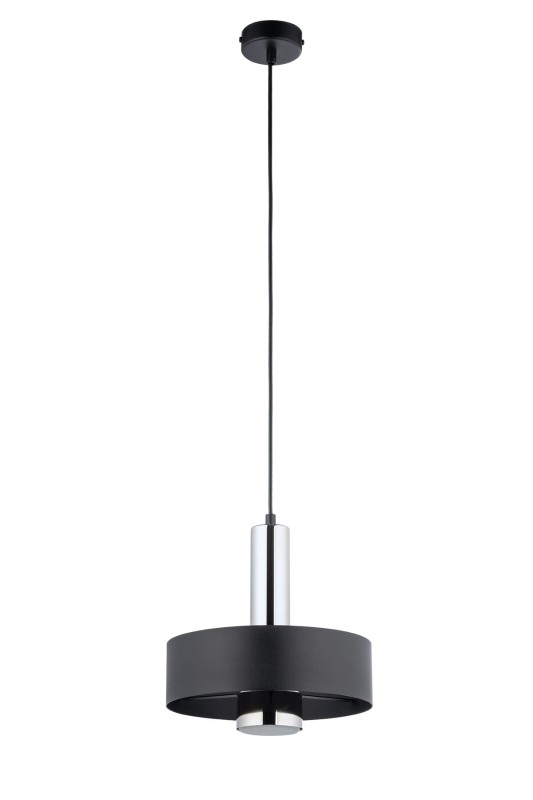 RIF LUX 1 M czarny srebrny pojedyncza lampa wiszaca  żarówka LED.jpg