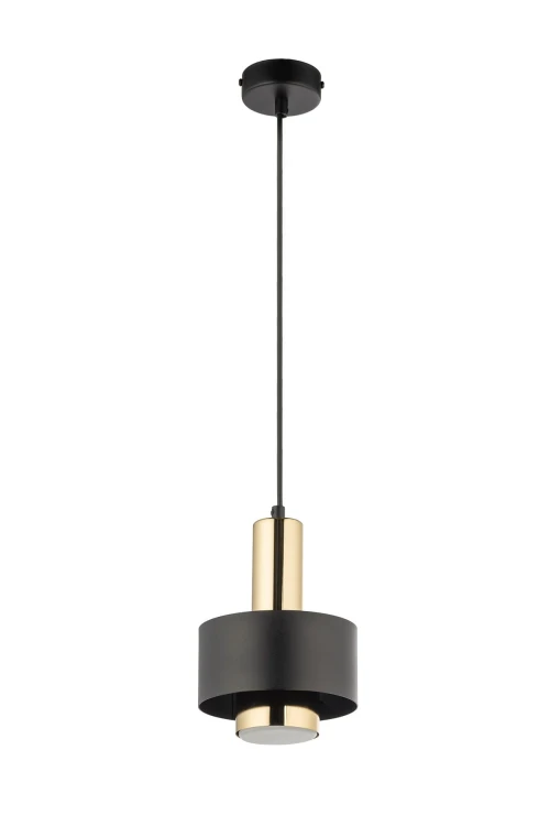 RIF LUX 1 S czarny złoty lampa wisząca regulowana pojedyncza.jpg