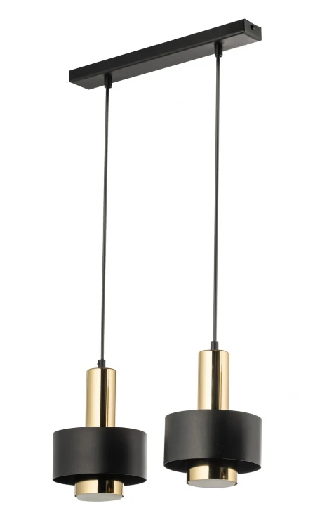 Rif lux 2 czarno złota lampa wisząca dwa metalowe klosze.jpg