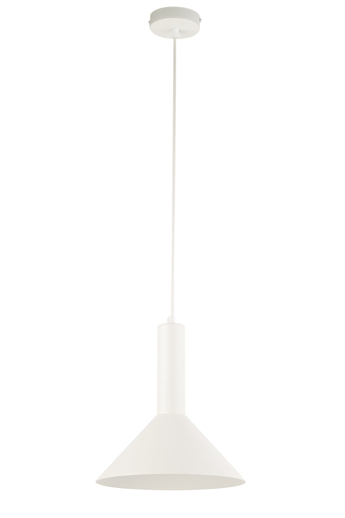 Vitrum stożek biały- lampa wiszaca  w nowoczesnym stylu, minimalistyczna.jpg