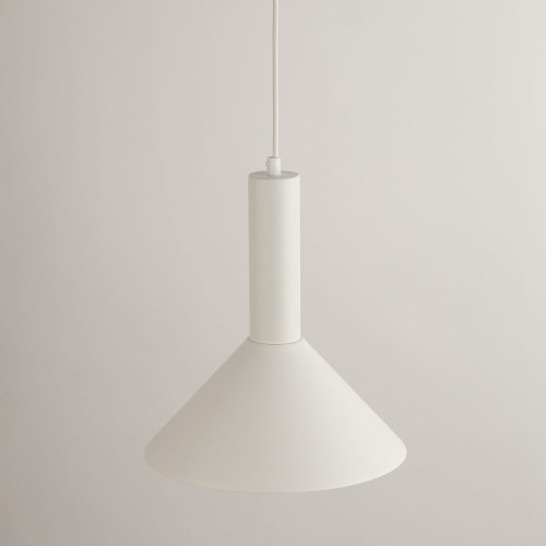 Vitrum stożek biały- lampa wiszaca  w nowoczesnym stylu, minimalistyczna klosz.jpg