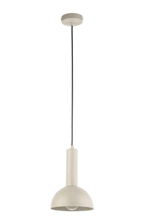 Vitrum S kopuła beżowo szara - lampa wisząca minimalistyczna.jpg