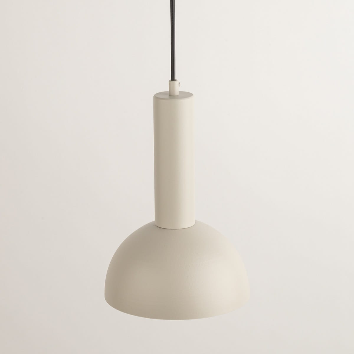 Vitrum zwis kopuła S szary beż - lampa wisząca metalowa wygląd klosza.jpg
