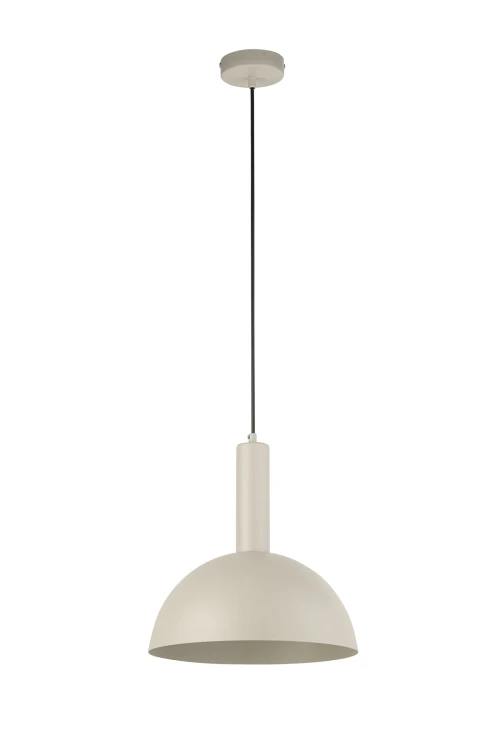 Vitrum M kopuła szary beż - lampa wisząca minimalistyczna średnica 30cm.jpg