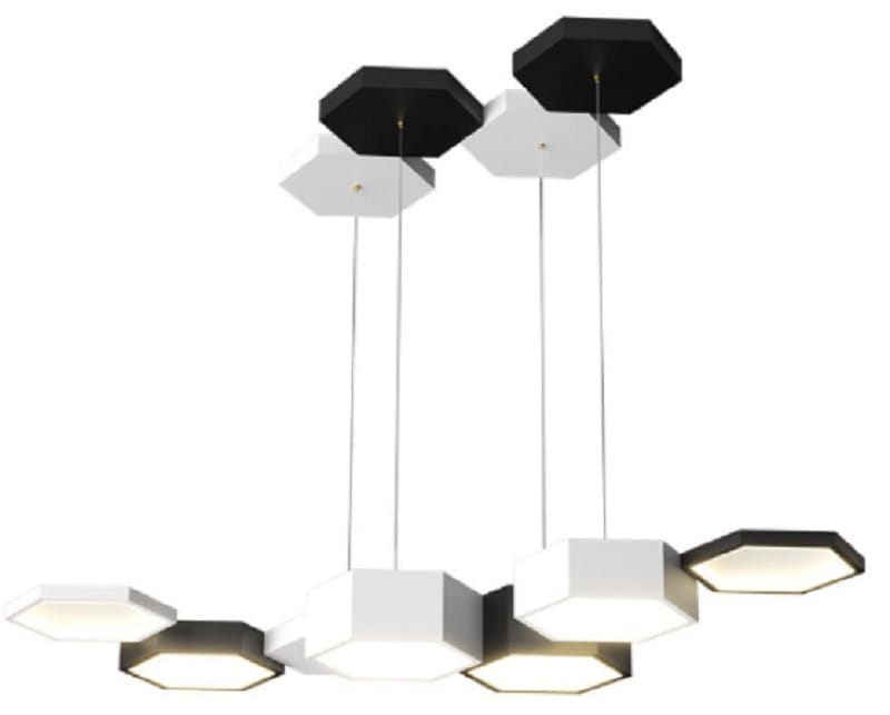 Nowoczesna lampa wisząca LED Honer – elegancki design i funkcjonalność w jednym, sterowana pilotem.jpg