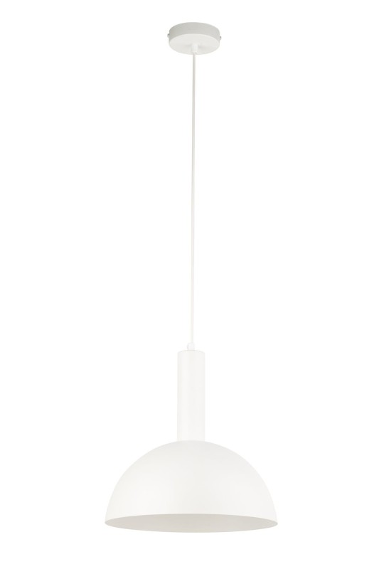 Vitrum kopuła M biały, lampa wisząca do minimalistycznej jadalni i kuchni.jpg